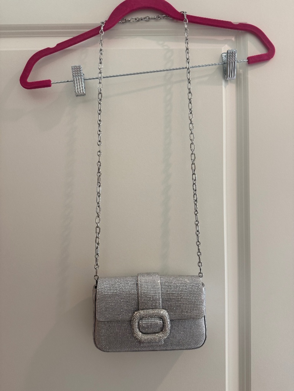 Sparkly Silver Clutch